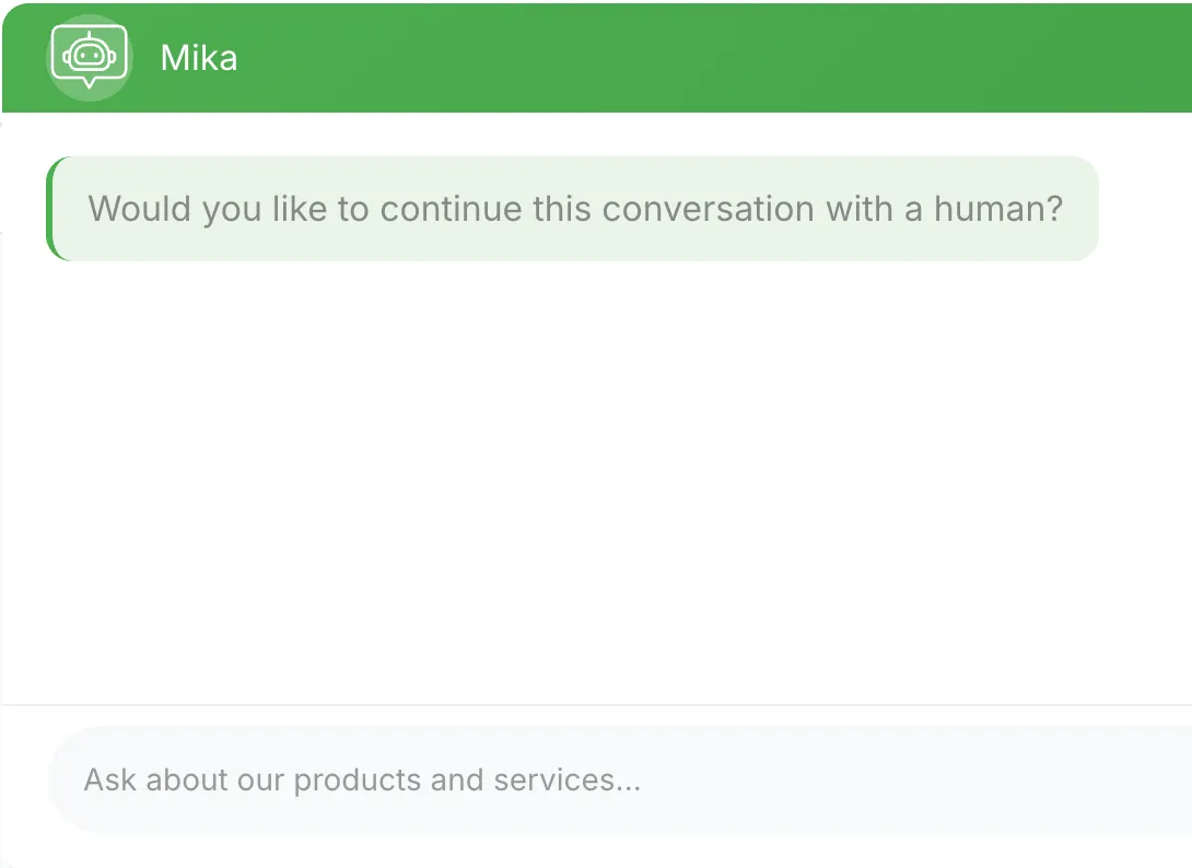 Human Handoff