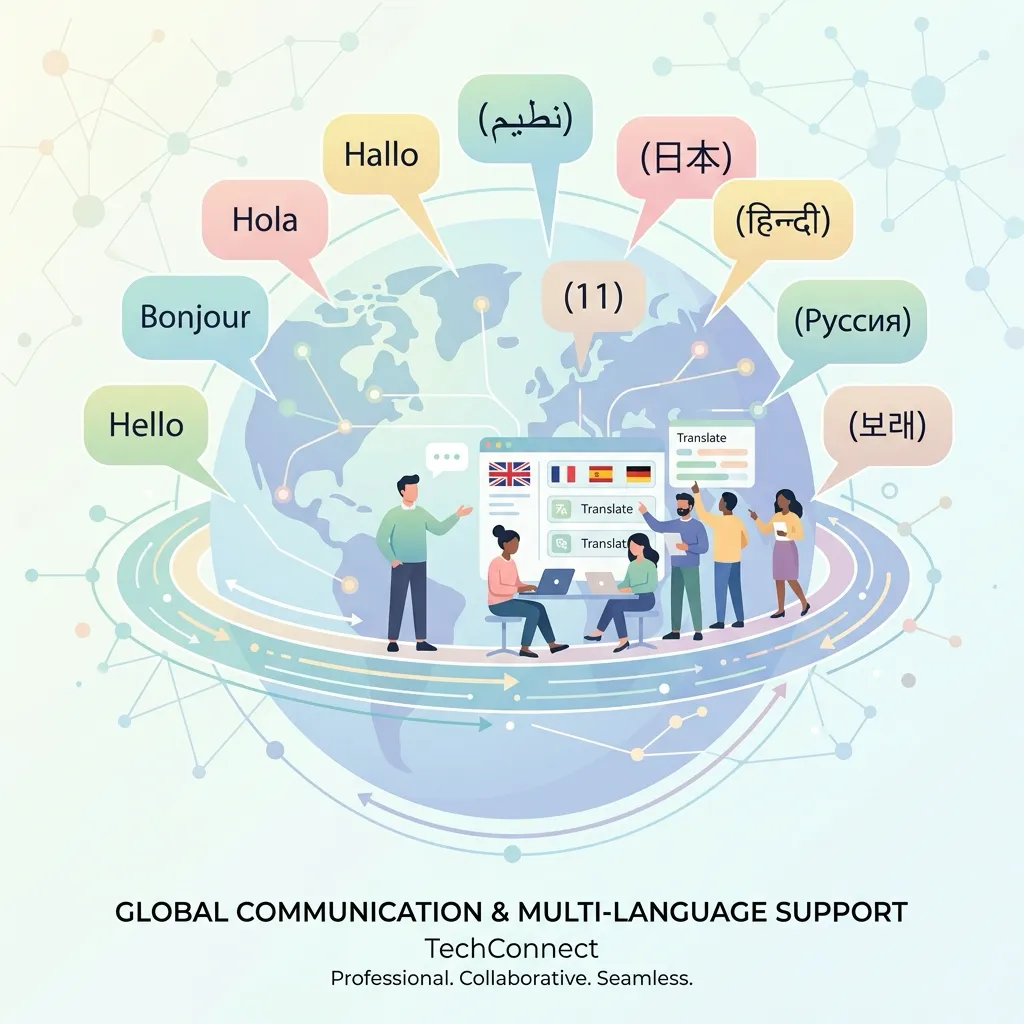 Multi-language chat interface